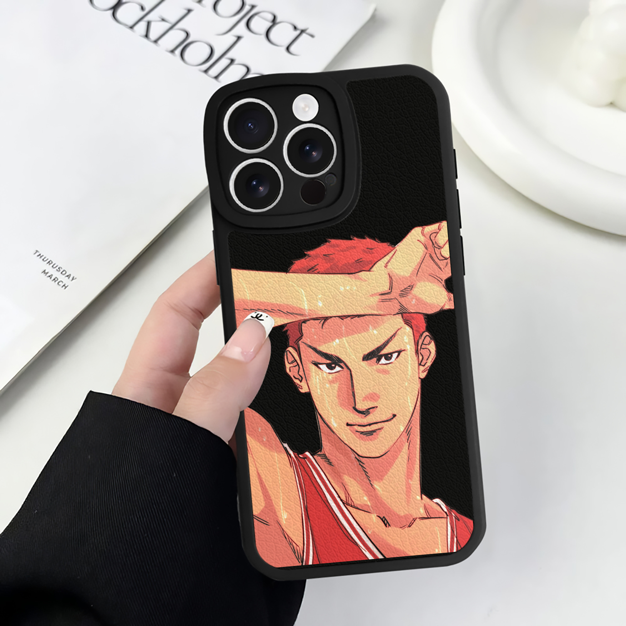 （画像用） SLAM DUNK／スラムダンク 【iPhone 16シリーズ対応】シリコンスマホケース（レザー調） 材質：シリコン